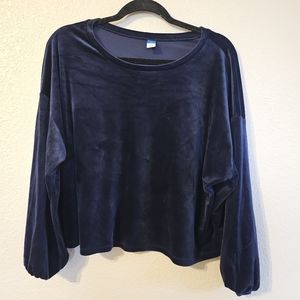 Velour Navy Women's PJ Set